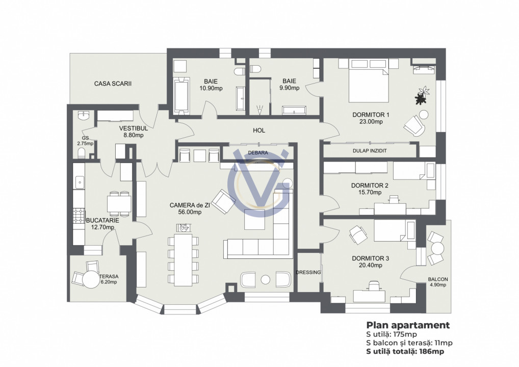 Vezi Parcul Kiseleff! Apartament spectaculos, 4 camere, 175mp