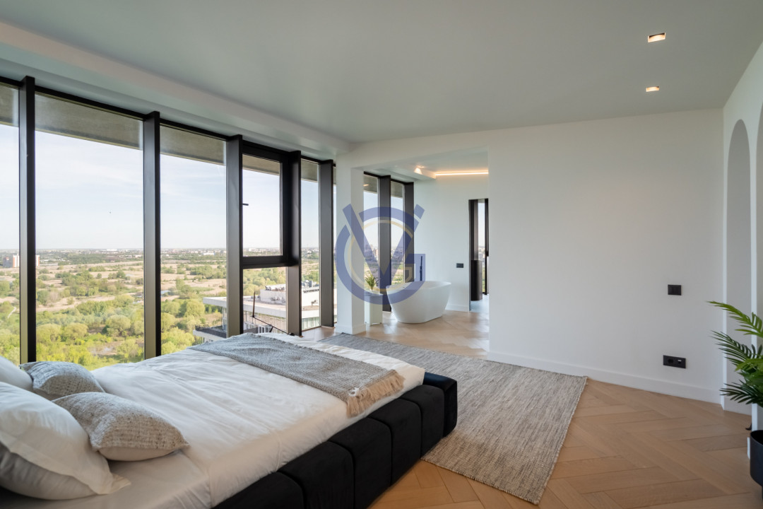 Privind peste Parcul Vacaresti- penthouse duplex unic cu terasa 120mp, in Asmita