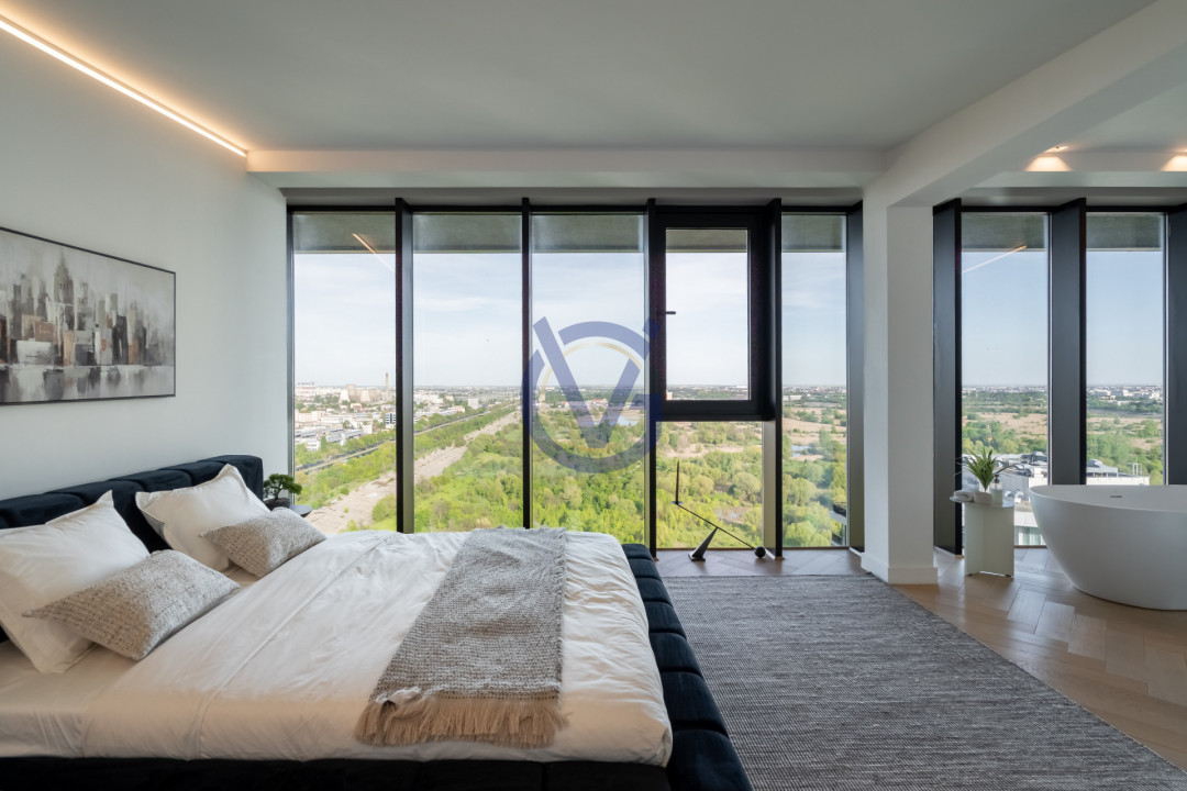 Privind peste Parcul Vacaresti- penthouse duplex unic cu terasa 120mp, in Asmita