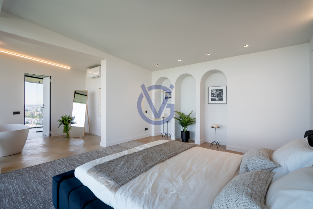 Privind peste Parcul Vacaresti- penthouse duplex unic cu terasa 120mp, in Asmita