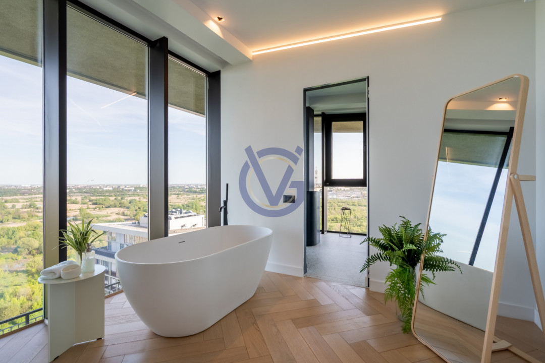 Privind peste Parcul Vacaresti- penthouse duplex unic cu terasa 120mp, in Asmita