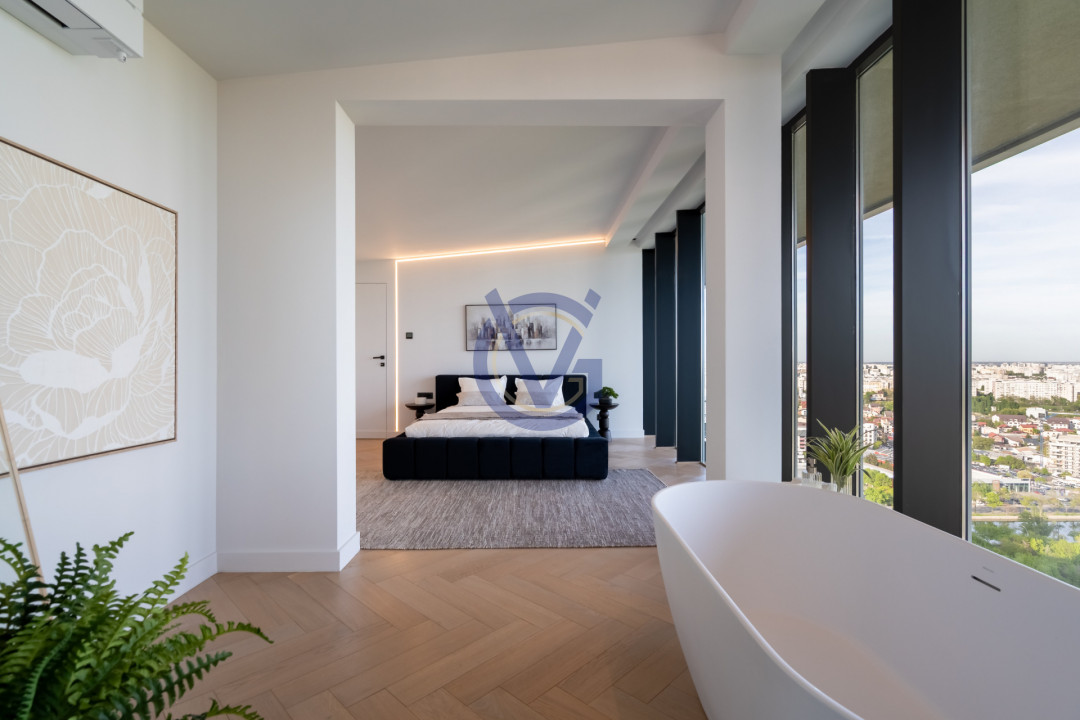 Privind peste Parcul Vacaresti- penthouse duplex unic cu terasa 120mp, in Asmita