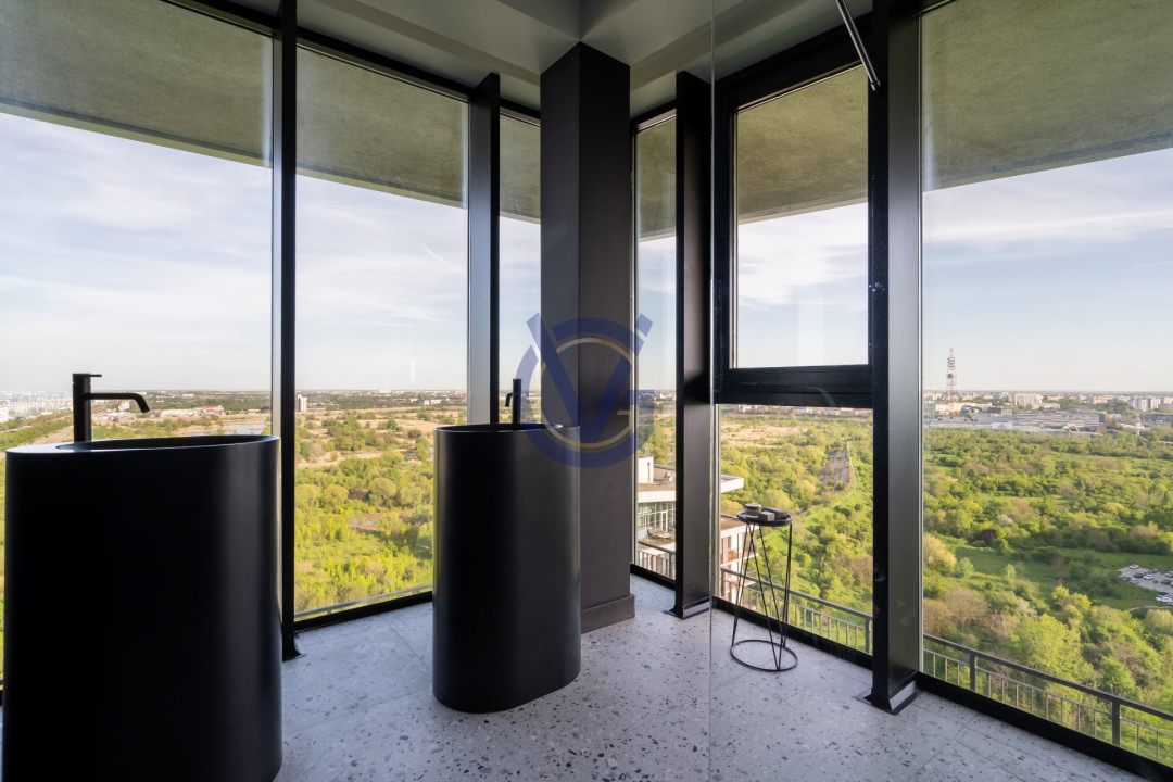 Privind peste Parcul Vacaresti- penthouse duplex unic cu terasa 120mp, in Asmita